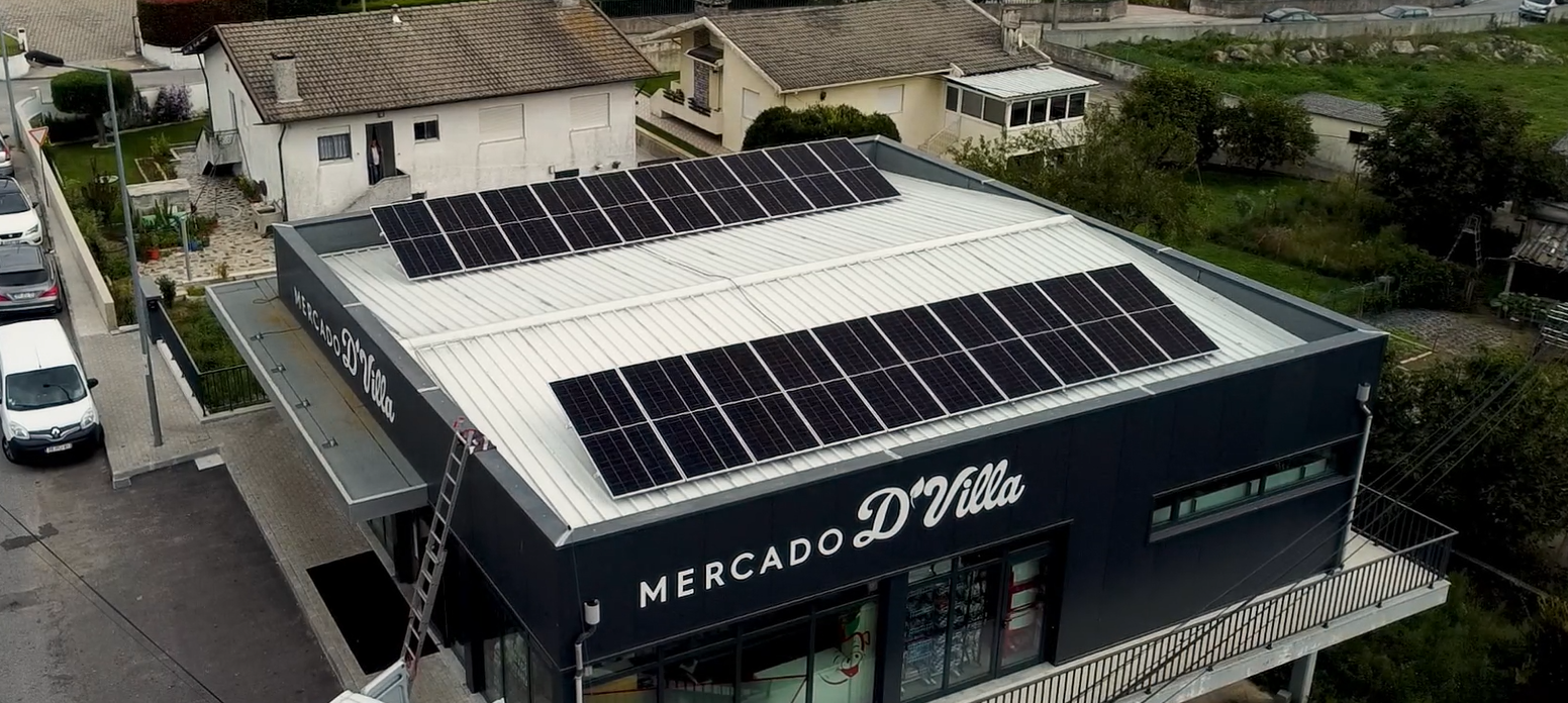 Instalação Fotovoltaica - Mercado D'Villa - Pedome